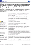 Cover page: Nivolumab Plus 5-Azacitidine in Pediatric Relapsed/Refractory Acute Myeloid Leukemia (AML): Phase I/II Trial Results from the Therapeutic Advances in Childhood Leukemia and Lymphoma (TACL) Consortium.