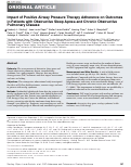 Cover page: Impact of Positive Airway Pressure Therapy Adherence on Outcomes in Patients with Obstructive Sleep Apnea and Chronic Obstructive Pulmonary Disease