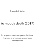 Cover page: To Muddy Death