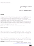 Cover page: Aprendizaje vertical