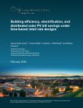 Cover page: Building efficiency, electrification, and distributed solar PV bill savings under time-based retail rate designs