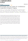 Cover page: Picroscope: low-cost system for simultaneous longitudinal biological imaging