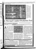 Cover page: A thermal comfort prediction tool