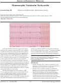 Cover page: Images in Emergency Medicine: Monomorphic Ventricular Tachycardia