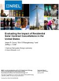 Cover page: Evaluating the Impact of Residential Solar Contract Cancellations in the United States