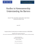 Cover page of Hurdles to Homeownership: Understanding the Barriers