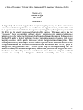 Cover page of Is there a “Disconnect” between Public Opinion and U.S. Immigrant Admissions Policy?