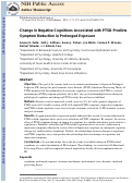 Cover page: Change in Negative Cognitions Associated With PTSD Predicts Symptom Reduction in Prolonged Exposure