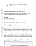 Cover page: Illuminating the Dark Metabolome of <em>Pseudo-nitzschia</em>-microbiome Associations