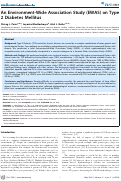 Cover page: An Environment-Wide Association Study (EWAS) on Type 2 Diabetes Mellitus