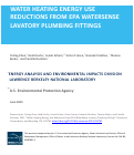 Cover page: Water heating energy use reductions from EPA WaterSense lavatory plumbing fittings