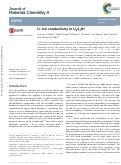 Cover page: Li-ion conductivity in Li 9 S 3 N