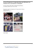Cover page: Driver/Pedestrian Understanding and Behavior at Marked and Unmarked Crosswalks