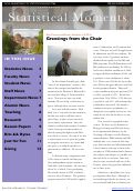 Cover page of Statistical Moments - Spring/Summer 2007