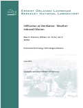 Cover page: Infiltration as Ventilation:  Weather-Induced Dilution