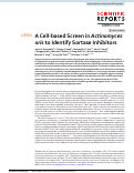 Cover page: A Cell-based Screen in Actinomyces oris to Identify Sortase Inhibitors.