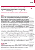 Cover page: Standard-dose pembrolizumab in combination with reduced-dose ipilimumab for patients with advanced melanoma (KEYNOTE-029): an open-label, phase 1b trial