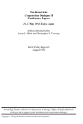 Cover page: Policy Paper 09: Northeast Asia Cooperation Dialogue II Conference Papers