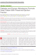 Cover page: Diabetes and Excess Aldosterone Promote Heart Failure With Preserved Ejection Fraction