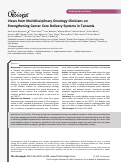 Cover page: Views from Multidisciplinary Oncology Clinicians on Strengthening Cancer Care Delivery Systems in Tanzania