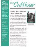 Cover page: The Cultivar newsletter, Spring/Summer 2005