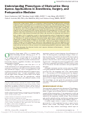 Cover page: Understanding Phenotypes of Obstructive Sleep Apnea