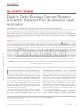 Cover page: Equity in Cardio-Oncology Care and Research: A Scientific Statement From the American Heart Association.