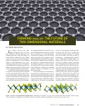Cover page: Thinking Smaller: The Future of Two-Dimensional Materials