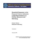 Cover page: Household Responses to the Financial Crisis in Indonesia