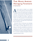 Cover page: The Road Ahead: Managing Pavements