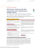 Cover page: Noninvasive Cardiovascular Risk Assessment of the Asymptomatic Diabetic&nbsp;Patient The Imaging Council of the American College of Cardiology