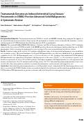 Cover page: Trastuzumab Deruxtecan-Induced Interstitial Lung Disease/Pneumonitis in ERBB2-Positive Advanced Solid Malignancies: A Systematic Review.