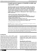 Cover page: Complete genome sequence of Sebaldella termitidis type strain (NCTC 11300T)