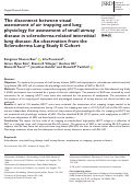 Cover page: The disconnect between visual assessment of air trapping and lung physiology for assessment of small airway disease in scleroderma-related interstitial lung disease: An observation from the Scleroderma Lung Study II Cohort.