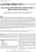 Cover page: Associations with Meibomian Gland Atrophy in Daily Contact Lens Wearers