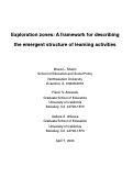 Cover page: An evolving framework for describing student engagement in classroom activities