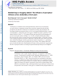 Cover page: Detailed bugs or bugging details? The influence of perceptual richness across elementary school years.