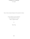 Cover page: Survey of Deep Learning Techniques for Recommendation Systems