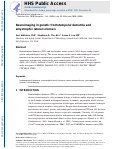 Cover page: Neuroimaging in genetic frontotemporal dementia and amyotrophic lateral sclerosis