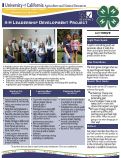 Cover page: 4-H Leadership Development Project
