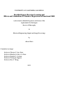 Cover page: Rectified Sparse Bayesian Learning and Effects and Limitations of Nuisance Regression in Functional MRI