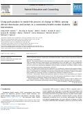 Cover page: Using path analysis to model the process of change in HbA1c among African Americans and Latinos in a community health worker diabetes intervention