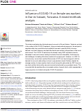 Cover page: Influence of COVID-19 on female sex workers in Dar es Salaam, Tanzania: A mixed-methods analysis.