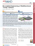 Cover page: Bio-enabled Engineering of Multifunctional “Living” Surfaces