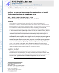 Cover page: Anxious to see you: Neuroendocrine mechanisms of social vigilance and anxiety during adolescence.