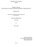 Cover page: Ranking and Sorting: An Examination of Positional and Relational Dynamics in Higher Education