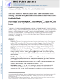 Cover page: Are bone turnover markers associated with volumetric bone density, size, and strength in older men and women? The AGES-Reykjavik study.