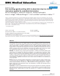 Cover page: Can teaching agenda-setting skills to physicians improve clinical interaction quality? A controlled intervention