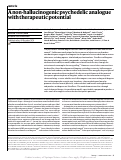 Cover page: A non-hallucinogenic psychedelic analogue with therapeutic potential