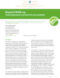 Cover page: Beyond COVID-19: Conserving nature to prevent the next pandemic